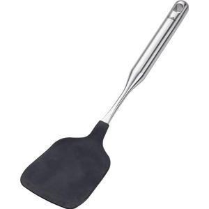 Fissler Essential/siliconen wokspatel met roestvrijstalen handgreep (34,5 cm) pannenkoekenspatel, geschikt voor vaatwasser