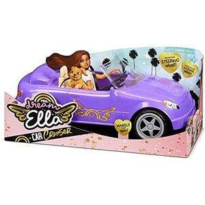 MGA's Dream Ella Car Cruiser - Speelgoed voor kids - Toy for Kids - Cabriolet - Geschikt voor 2 29cm fashion poppen - Incl. gordels, spiegels & beweegbare wielen - Voor peuters van 3+ jaar, paars