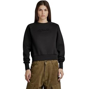 G-STAR RAW Dames Autograph R Sw Wmn Sweater, Zwart (Dk Black D24217-d425-6484), XS