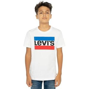 Levi'S Kids Sportswear Logo Tee voor jongens, 2-8 jaar, Wit, 24 Maanden