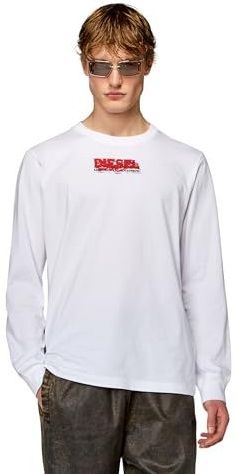 Diesel Just K2 T-shirt Met Lange Mouwen Wit L Man