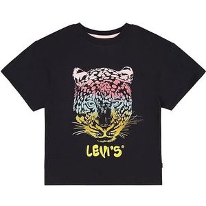 Levi's Meisjes Lvg Leopard Oversized T-shirt 4ej136 T-shirt, Kaviaar, 16 jaar