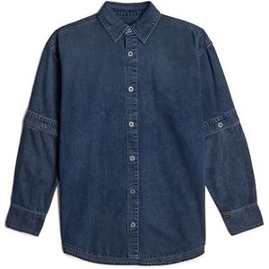G-STAR Modulair shirt voor dames, Blauw (Gedragen in donkere wolken D25358-d252-g798), L
