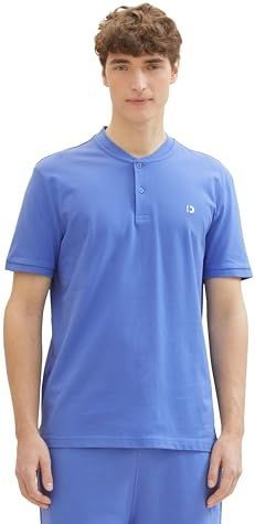 TOM TAILOR Denim Poloshirt voor heren, 30104 - Blueberry Blue, XL