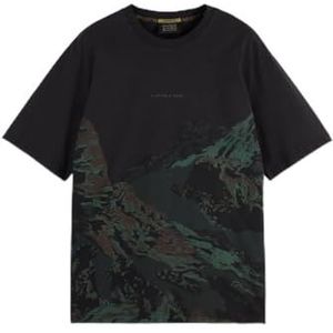 Scotch & Soda - Loose Fit Overdyed T-shirt - Korte Mouwen