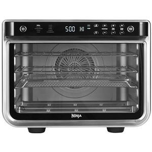 Ninja Foodi multifunctionele oven [DT200EU] 10-in-1 XL, 2 niveaus, 90 seconden voorverwarmen, circulatie, 10 gaarfuncties o.a. heteluchtfrituren, bakken, drogen, braden XL