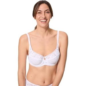 Playtex Balconnet Flower Elegance 3/4 Cup damesbeha x1, Wit, 90D