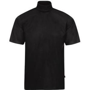 Trigema Heren T-shirt met opstaande kraag, zwart (008), 3XL