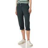 Capri Broek - Slate Khaki - Knoopdetails - Steekzakken - Ritssluiting