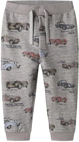 NAME IT Broek  lichtbeige / grijs / aardetinten / watermeloen rood