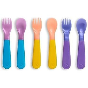 Munchkin Colour Change Toddler Forks and Spoons, Pack of 6