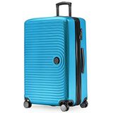 HAUPTSTADTKOFFER - MITTE - hard shell Koffer Trolley, Ingecheckte bagage uitbreidbaar, TSA, 77 cm, 130 L, cyaan