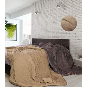 Sogni e Capricci Chic Zomerdekbed, Bruin, Microvezel, 250x250cm