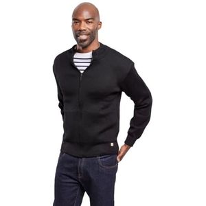 Armor Lux, Cardigan ""Plouescat"" voor heren, zwart (010 zwart 010 zwart), S