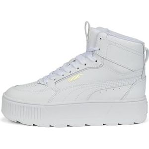 PUMA Dames Karmen Rebelle Mid Sneaker, wit-licht zand, 6 UK, Wit, 39 EU