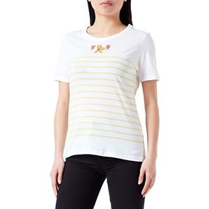 Armor Lux Matrose-sweatshirt met korte mouwen, wit/grapefruit, Trio FL, XS, dames, wit/grapefruit Trio Fl, XS