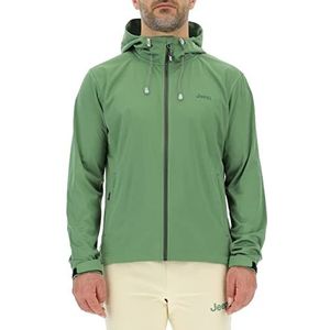 Jeep O102714-E948 Jas J Light met capuchon Softshell met zakken met ritssluiting J23S Heren Vineyard Green XL