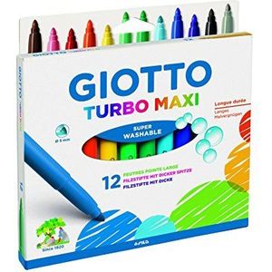 Giotto 0764 00 Turbo Maxi Fibre-tip pennen, Veelkleurig