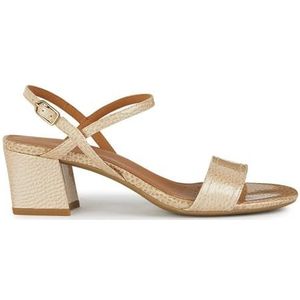 Geox D New ERAKLIA 50 sandalen met hak voor dames, DK Skin, 39,5 EU, Dk Skin, 39.5 EU