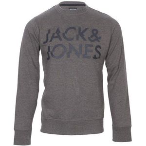 Jack and Jones Sweatshirt met ronde hals voor heren, Grijs Melange, L