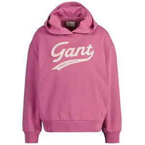 GANT Script Graphic Hoodie voor dames, Dark Lavender., XL
