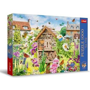 Trefl Premium Plus Quality - Puzzle Tea Time: Huis voor bijen - 1000 stukjes, Serie geschilderde nostalgische afbeeldingen, Perfect passende elementen, voor volwassenen en kinderen vanaf 12 jaar