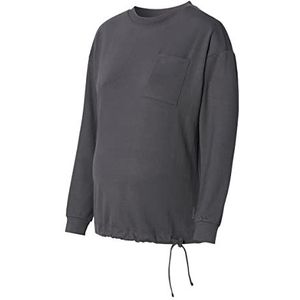 ESPRIT Maternity Dames sweatshirt met lange mouwen pullover, Charcoal Grey-019, L
