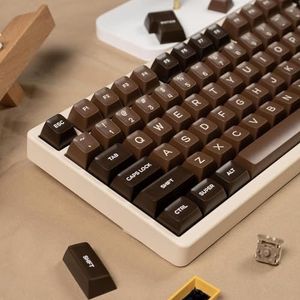 Doubleshot SA Keycaps 161 Toetsen Custom Chocolade Keycaps Set Fit voor 61/64/87/104/108 Cherry Mx Gateron Schakelaars Mechanisch Toetsenbord