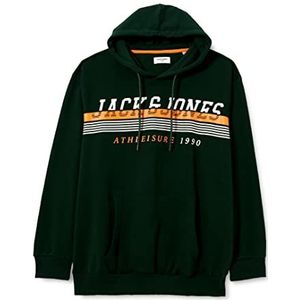 JACK&JONES PLUS Jjiron Sweat Hood Pls Sweatshirt voor heren, Pine Grove, 4XL grote maten