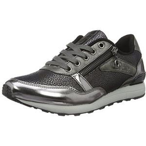 s.Oliver Dames 23635 Low-Top Sneakers, Zilveren tinnen kam 925, 40 EU