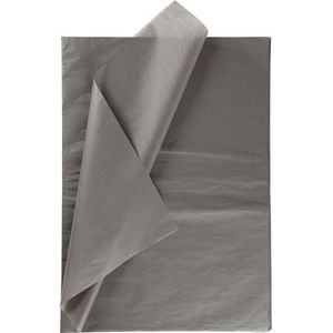 Zijdepapier, blad 50x70 cm, 14 g, grijs, 25 vellen