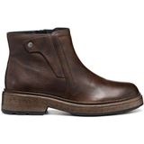 Geox - Swelen - Veterboots - Donkerbruin - Hoogwaardig Volnerfleer