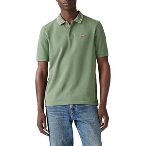 Levi's - Poloshirt - Groen - Katoen - Korte Mouwen