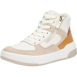 ARA Master sneakers voor dames, Shell, Cream, Caramel, Whisky, 37 EU breed, Shell Cream Caramel Whisky, 37 EU Breed