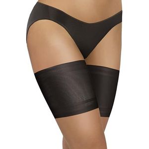 Sesto Senso Elastische Dijbanden Anti Chafing Slip Sexy Gladde Siliconen Steunstrips Zwart 70-75 XL