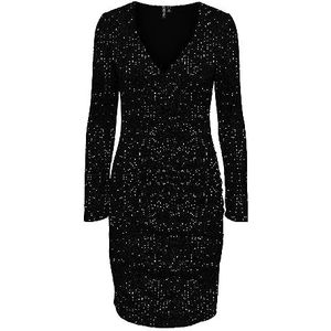 PIECES Dames mini-jurk PCDELPHIA, Black 1, XS