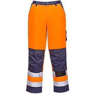 Portwest Lyon Hi-Vis Broek Size: S, Colour: Oranje/marine, TX51ONRS