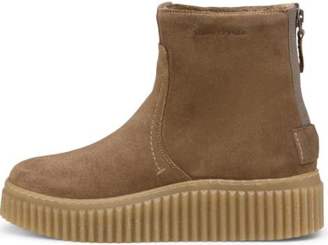 Marc O'Polo - Enkellaarsjes - Beige - Leer en Suède