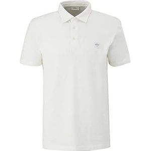 s.Oliver Poloshirt voor heren, korte mouwen, wit, maat XL, wit, XL