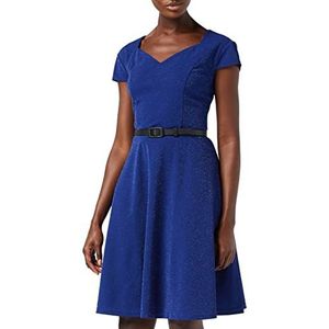 Oliceydress Rockabilly vintage jurk voor dames, Blauw (Royal Blue), S