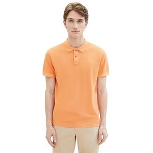 TOM TAILOR Poloshirt voor heren, 22195 - Fruity Melon Orange, S