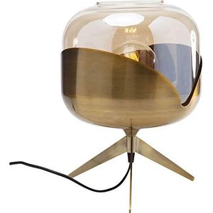 Kare Design tafellamp Golden Goblet Ball, goud, tafellamp, stalen fitting, glazen kap, 35 x 27 x 27 cm (h x b x d)