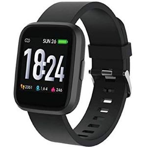 TESMED Fit 2.0 Smartwatch en sporttracker, full touchscreen, hartslag, slaapfase, IP68, reservearmband, uniseks, batterijduur 6 dagen