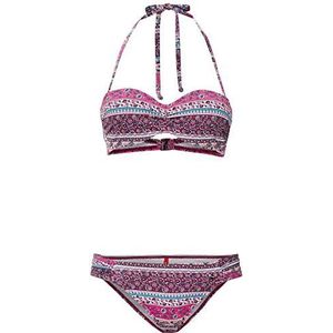 Bikini - Bloemenprint - Bandeau - Met Beugel - Halterbandjes