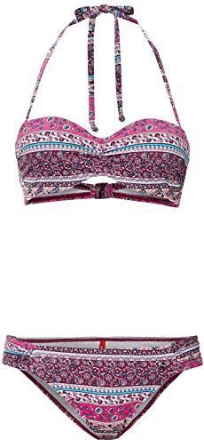 Bikini - Bloemenprint - Bandeau - Met Beugel - Halterbandjes