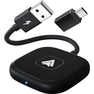 Android Auto Draadloze Adapter, Draadloze Android Auto USB C Dongle voor Android Autoradio, Android Auto Draadloos voor Android Autosysteem Radio's, Plug and Play, Compatibel met Android 11 en hoger