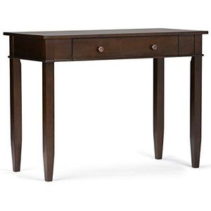 Simpli Home Solid Wood Carlton Home Office Desk, hout, tobacco bruin, 106.68 x 50,8 x 80.01 cm