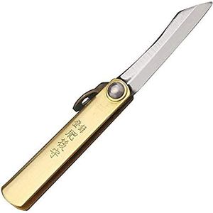 Higonokami - Klapmes - lemmetlengte: 3,8 cm - SK Folder messing, zwart