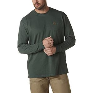 Long Sleeve Pocket T-Shirt, Forest Green, 3X-Large Tall