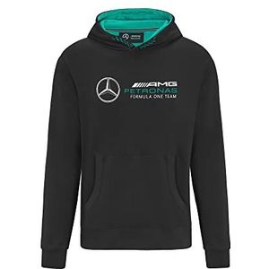 Mercedes AMG Petronas Formula One Team - Officiële collectie van producten uit de Formule 1 - Hoodie met logo - Zwart - Volwassenen - XXL